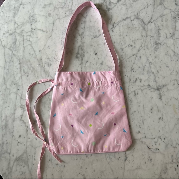 NWT Olivia Rubin Andy bag pink drawstring pouch bag Miami shapes - Picture 3 of 6